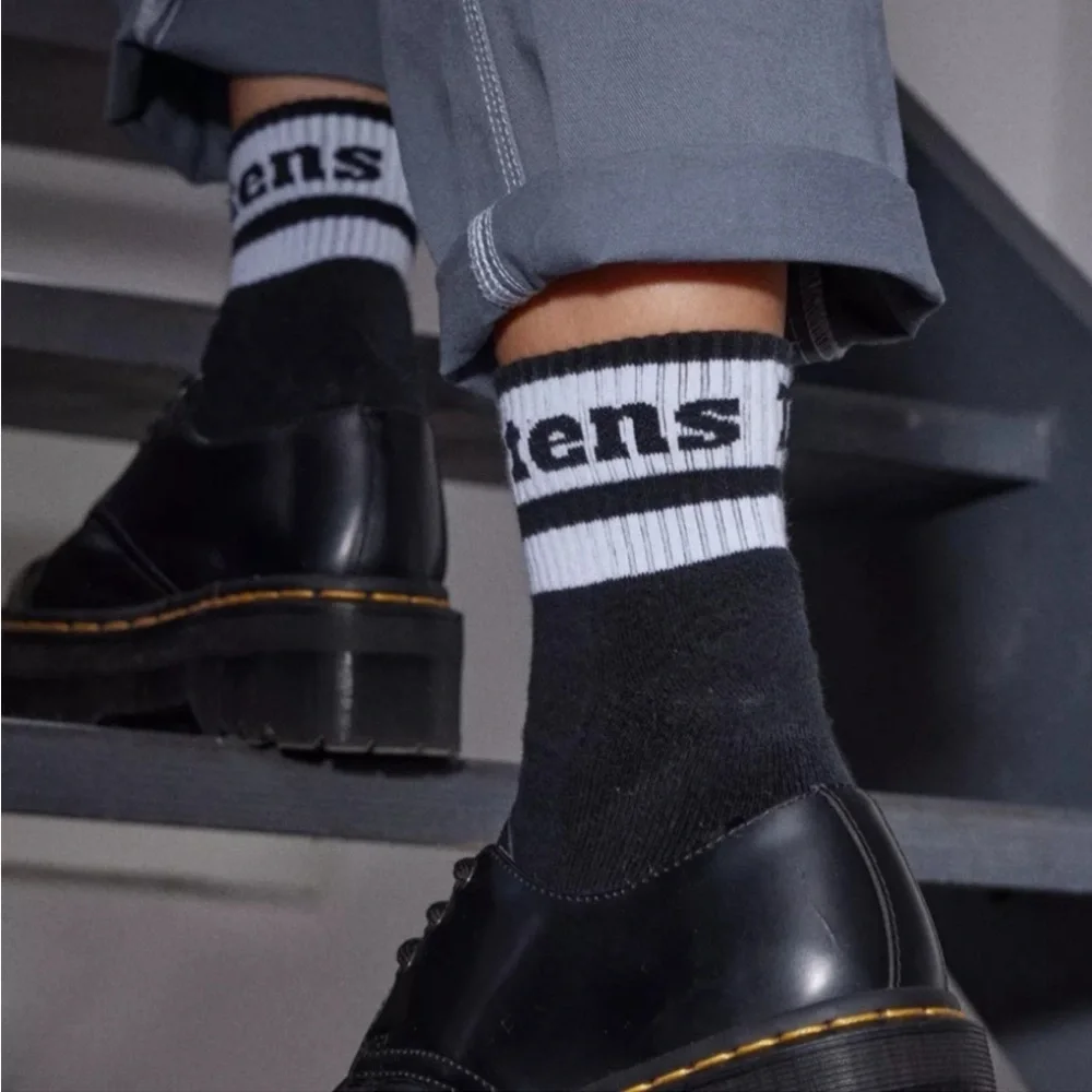 BNWT Dr. Martens Short Athletic Black and White Athletic Socks 3 Pack S/M
